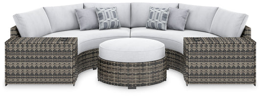 Harbor Court 4-Piece Outdoor Sectional with Ottoman Signature Design by Ashley®