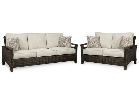 Paradise Trail Outdoor Sofa and Loveseat Signature Design by Ashley®