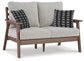 Emmeline Outdoor Sofa and Loveseat with Coffee Table and 2 End Tables Signature Design by Ashley®