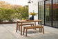 Janiyah Outdoor Dining Table and 2 Benches Signature Design by Ashley®