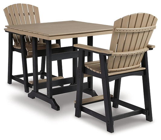 Fairen Trail Outdoor Counter Height Dining Table and 2 Barstools Signature Design by Ashley®