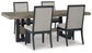 Foyland Dining Table and 4 Chairs Signature Design by Ashley®