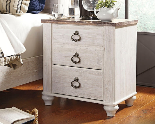 Willowton Two Drawer Night Stand Signature Design by Ashley®