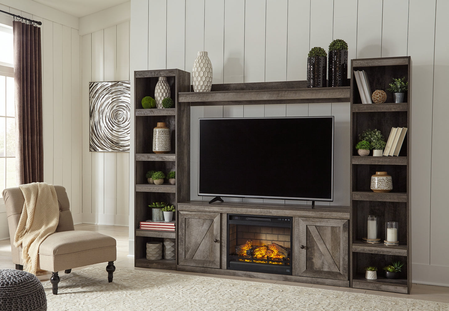 Wynnlow 4-Piece Entertainment Center with Electric Fireplace Signature Design by Ashley®