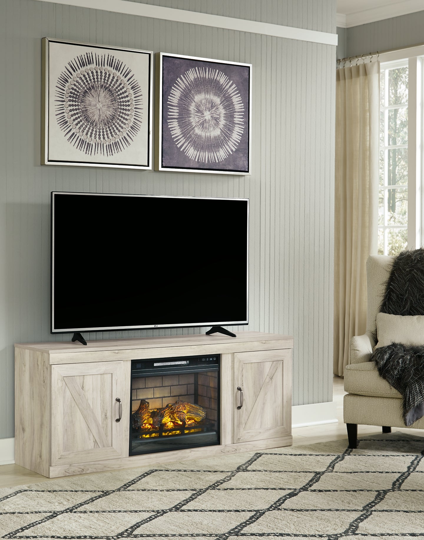 Bellaby TV Stand with Electric Fireplace Signature Design by Ashley®