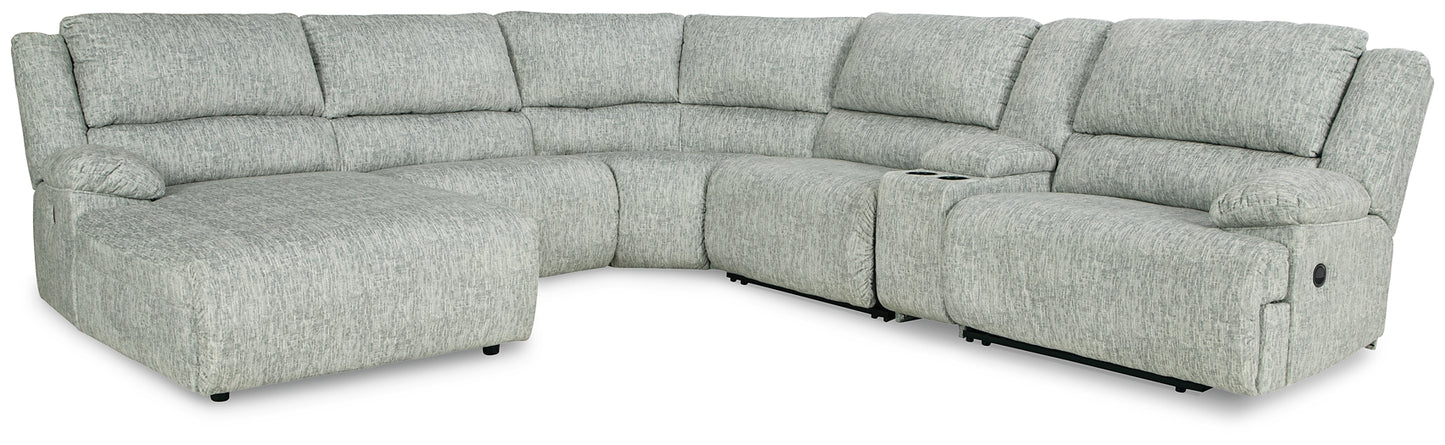 McClelland 6-Piece Reclining Sectional with Chaise Signature Design by Ashley®
