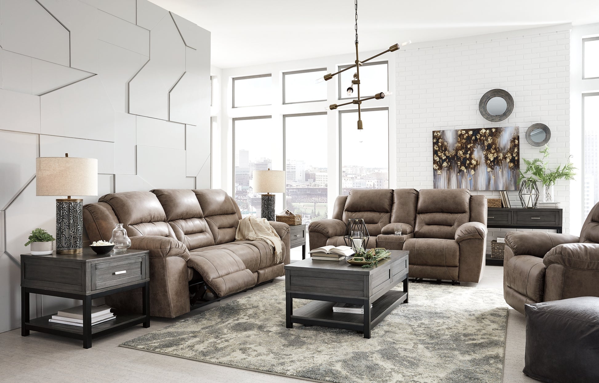 Stoneland Sofa, Loveseat and Recliner Signature Design by Ashley®