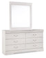 Anarasia Full Sleigh Headboard with Mirrored Dresser, Chest and 2 Nightstands Signature Design by Ashley®