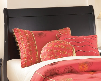 Huey Vineyard Twin Sleigh Headboard with Mirrored Dresser, Chest and 2 Nightstands Signature Design by Ashley®