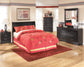 Huey Vineyard Full Sleigh Headboard with Mirrored Dresser, Chest and Nightstand Signature Design by Ashley®