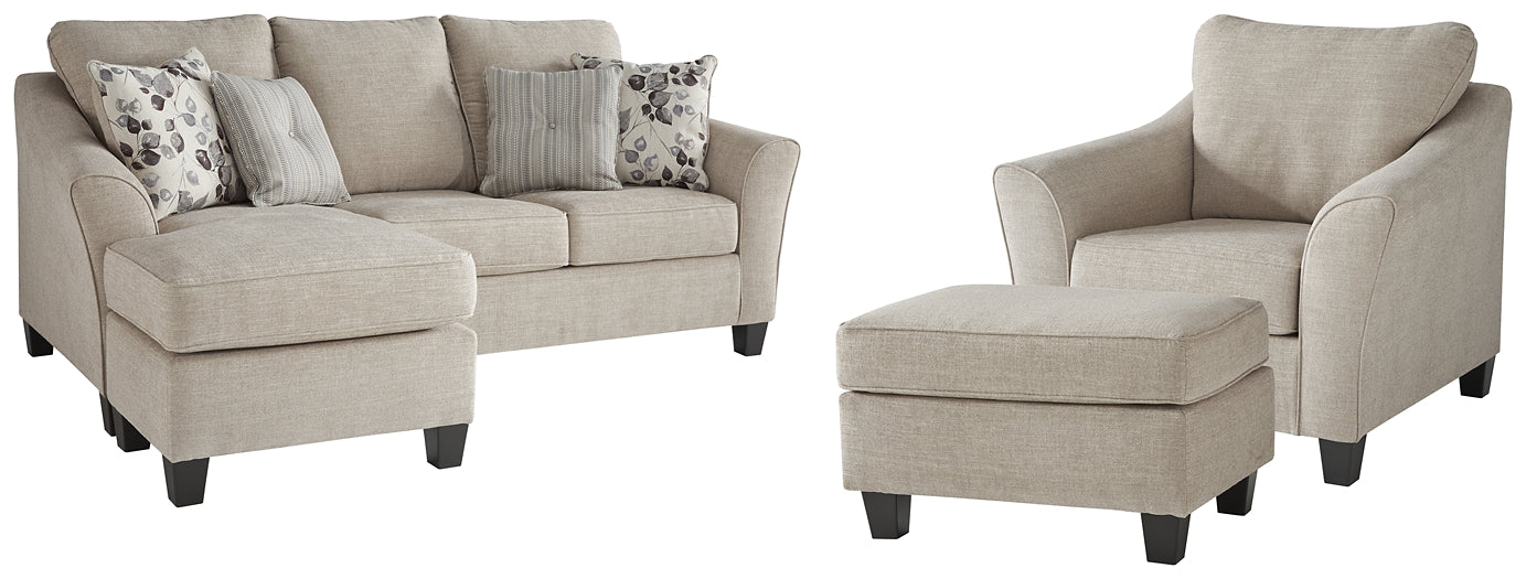 Abney Sofa Chaise, Chair, and Ottoman Benchcraft®