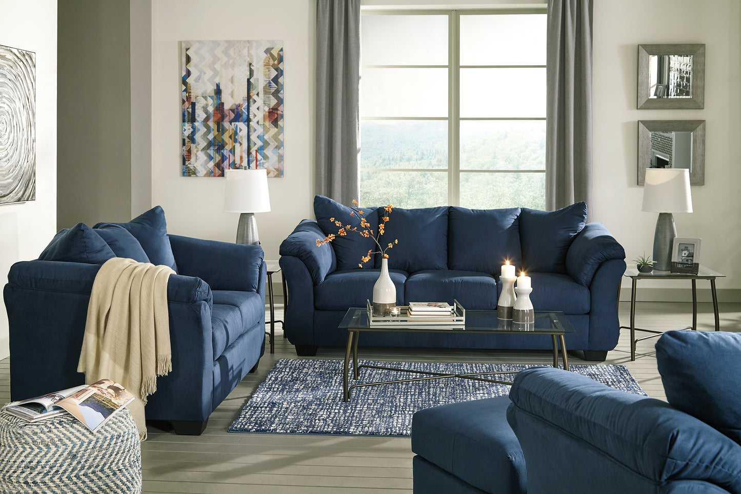 Darcy Sofa, Loveseat, Chair and Ottoman Signature Design by Ashley®