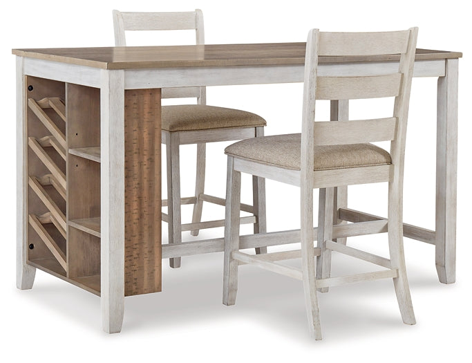 Skempton Counter Height Dining Table and 2 Barstools Signature Design by Ashley®
