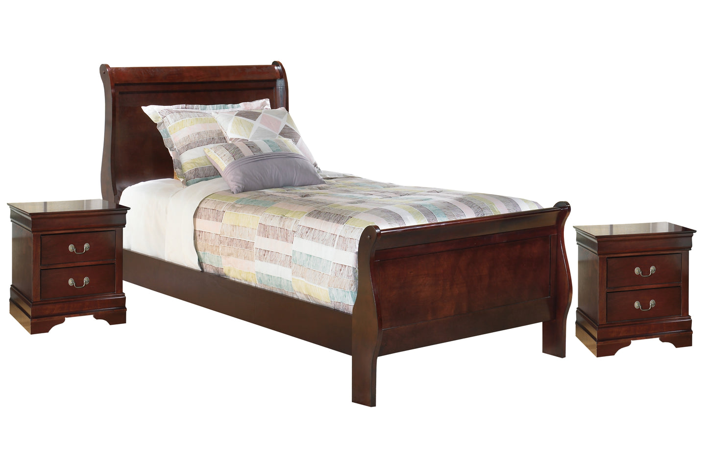 Alisdair Twin Sleigh Bed with 2 Nightstands Signature Design by Ashley®