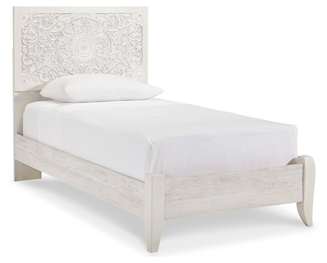 Paxberry Twin Panel Bed with Nightstand Signature Design by Ashley®