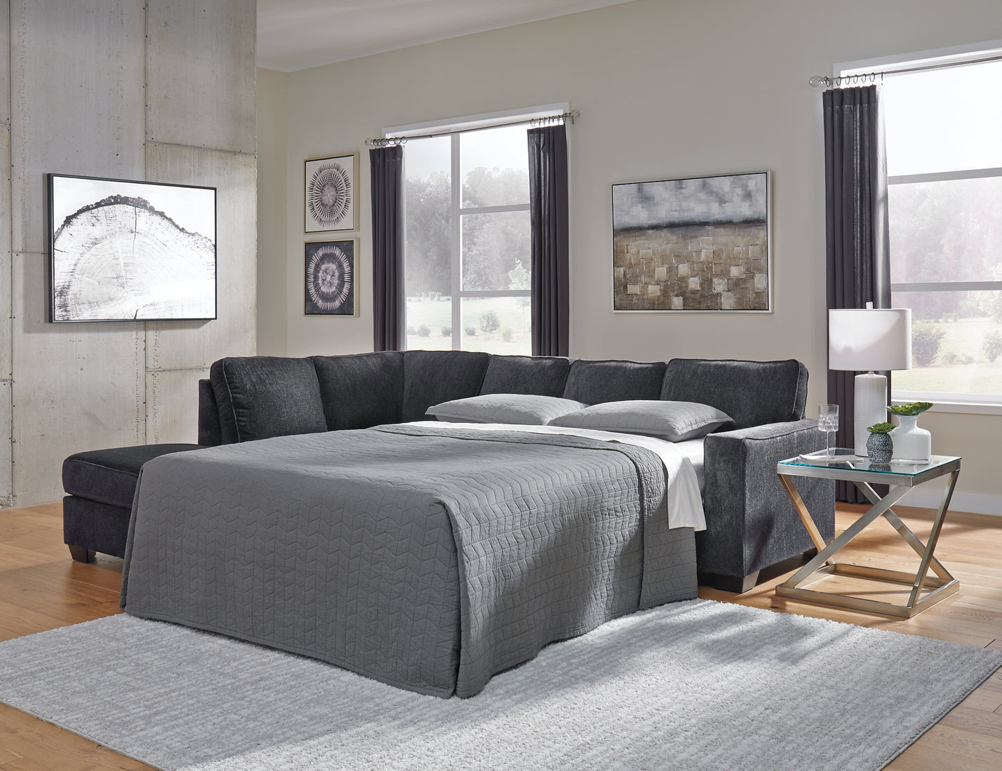 Altari 2-Piece Sleeper Sectional with Ottoman Signature Design by Ashley®