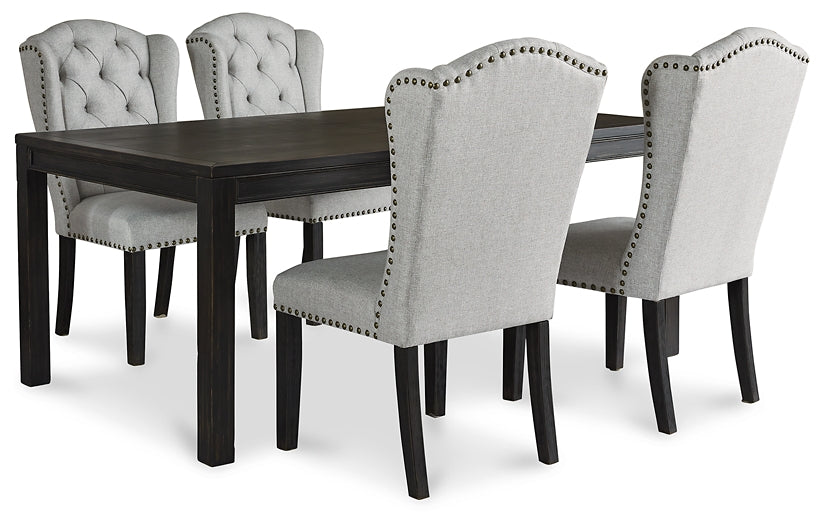 Jeanette Dining Table and 4 Chairs Signature Design by Ashley®