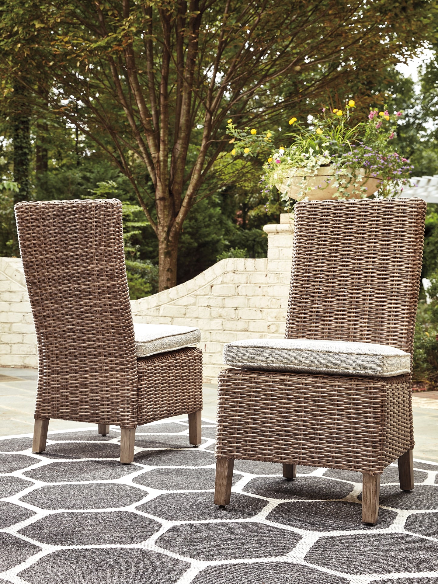 Beachcroft Outdoor Dining Table and 2 Chairs and 2 Benches Signature Design by Ashley®