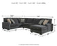 Tracling 3-Piece Sectional with Ottoman Benchcraft®