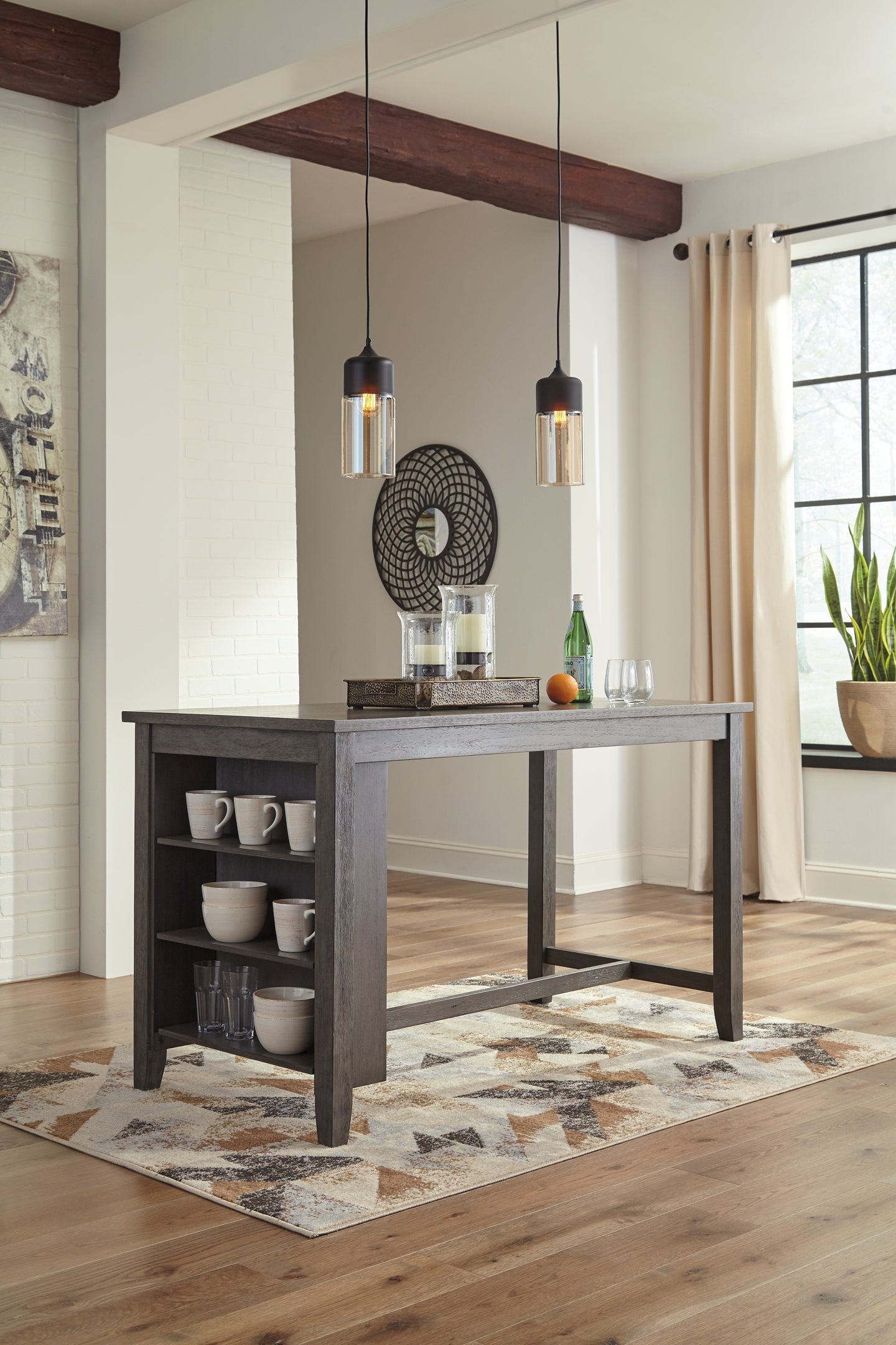 Caitbrook Counter Height Dining Table and 4 Barstools Signature Design by Ashley®