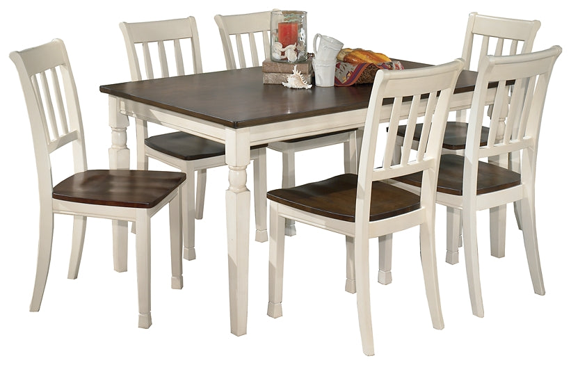 Whitesburg Dining Table and 6 Chairs Signature Design by Ashley®