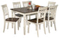 Whitesburg Dining Table and 6 Chairs Signature Design by Ashley®