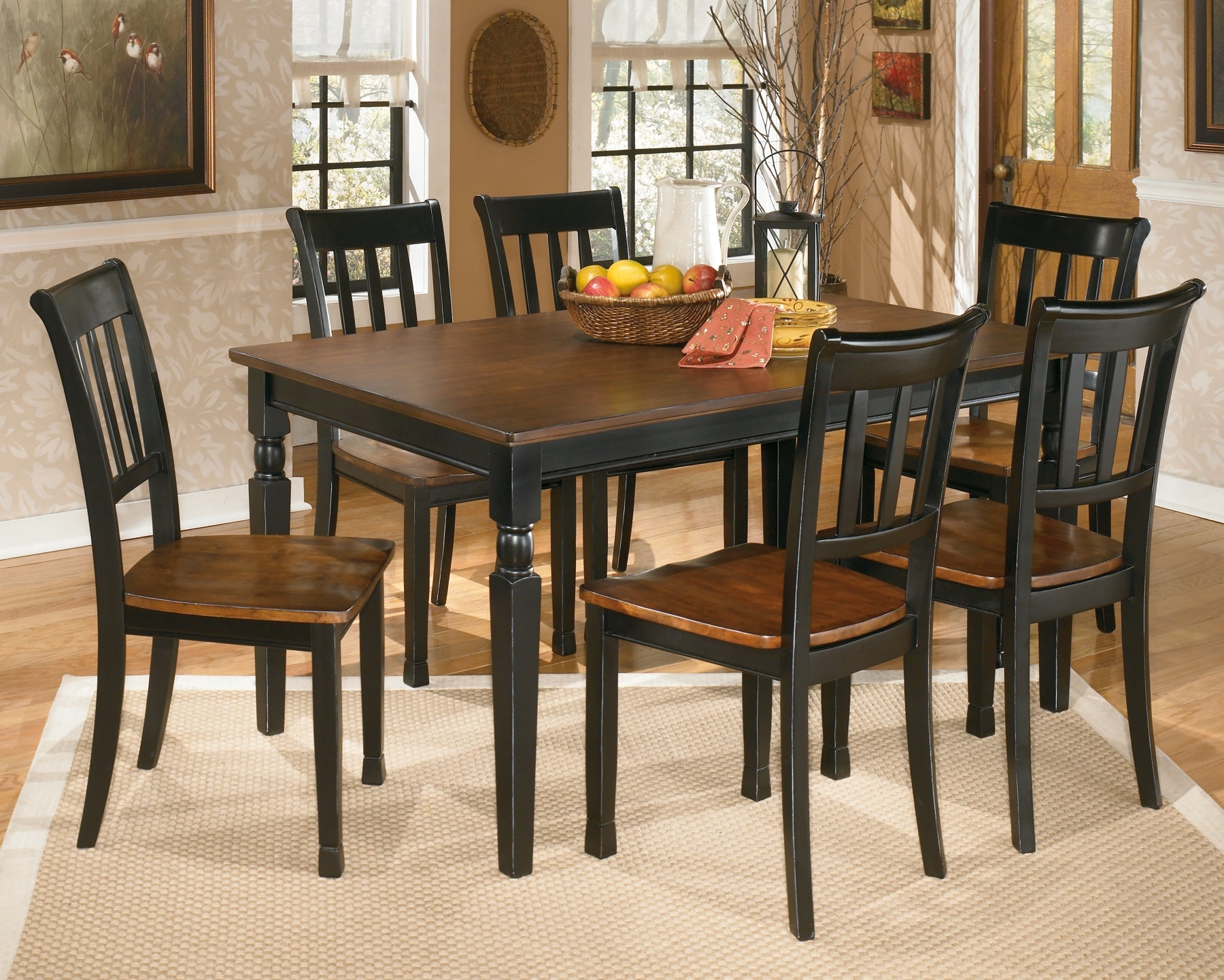 Owingsville Dining Table and 6 Chairs Signature Design by Ashley®