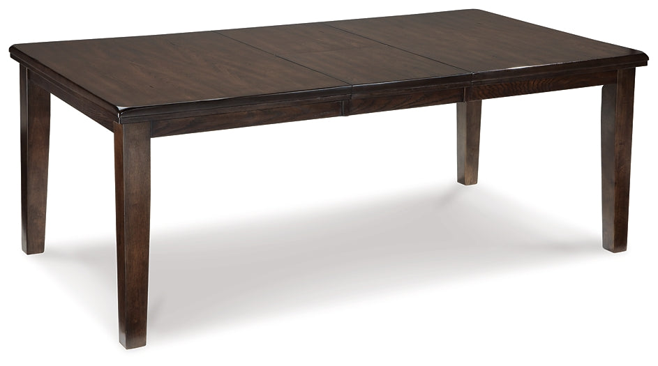 Haddigan Dining Table and 8 Chairs with Storage Signature Design by Ashley®