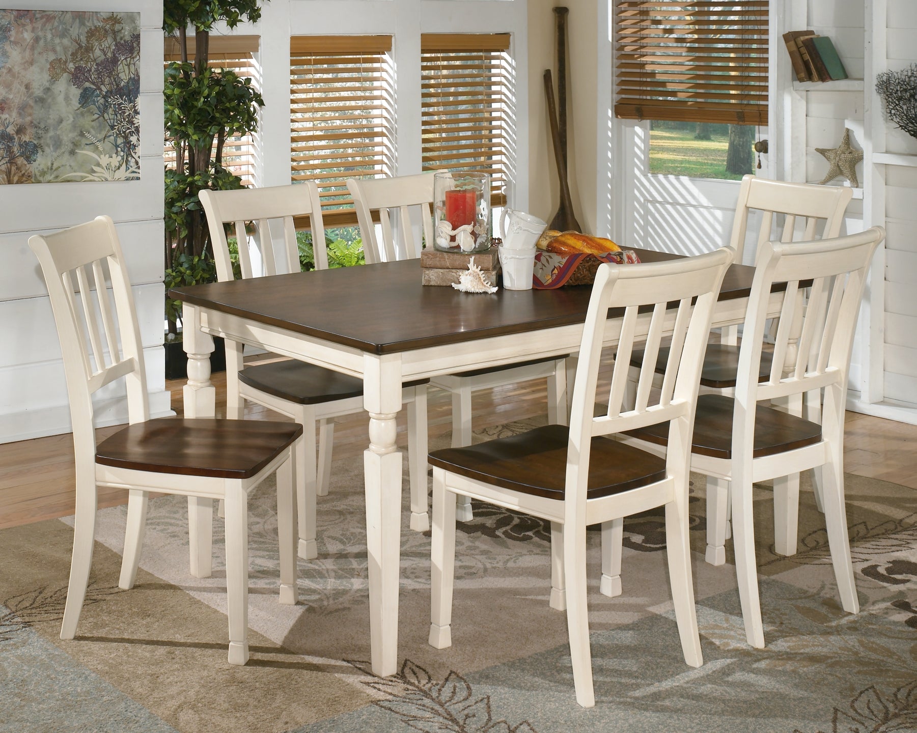 Whitesburg Dining Table and 6 Chairs Signature Design by Ashley®