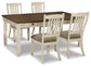 Bolanburg Dining Table and 4 Chairs Signature Design by Ashley®