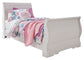Anarasia Twin Sleigh Bed with Mirrored Dresser Signature Design by Ashley®