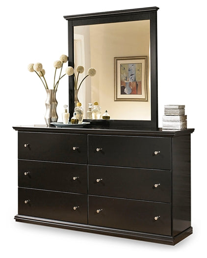 Maribel Queen Panel Bed with Mirrored Dresser Signature Design by Ashley®