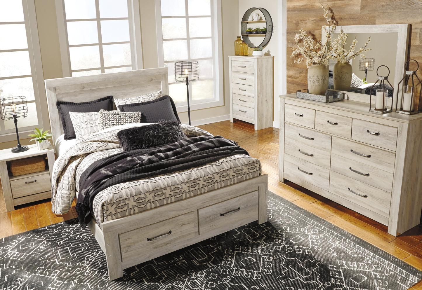 Bellaby Queen Panel Bed with 2 Nightstands Signature Design by Ashley®