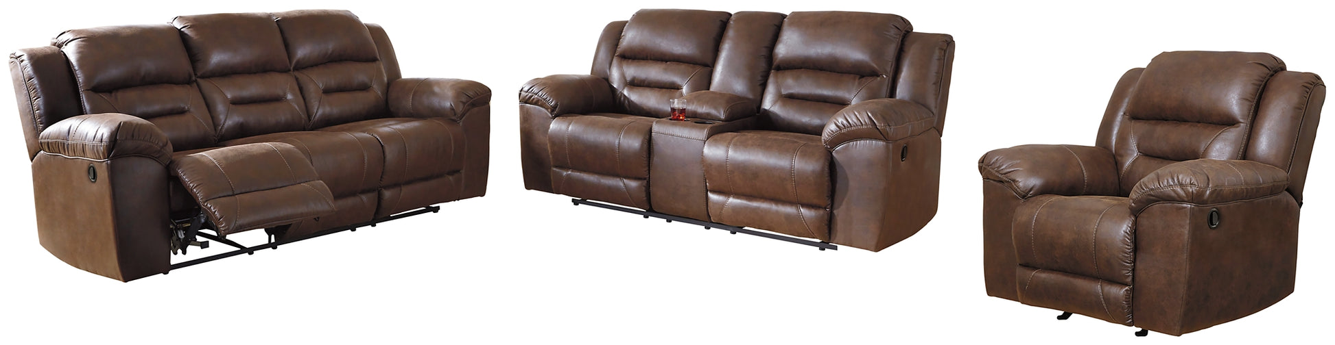 Stoneland Sofa, Loveseat and Recliner Signature Design by Ashley®