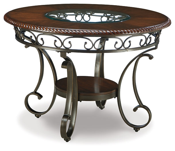 Glambrey Dining Table and 4 Chairs Signature Design by Ashley®