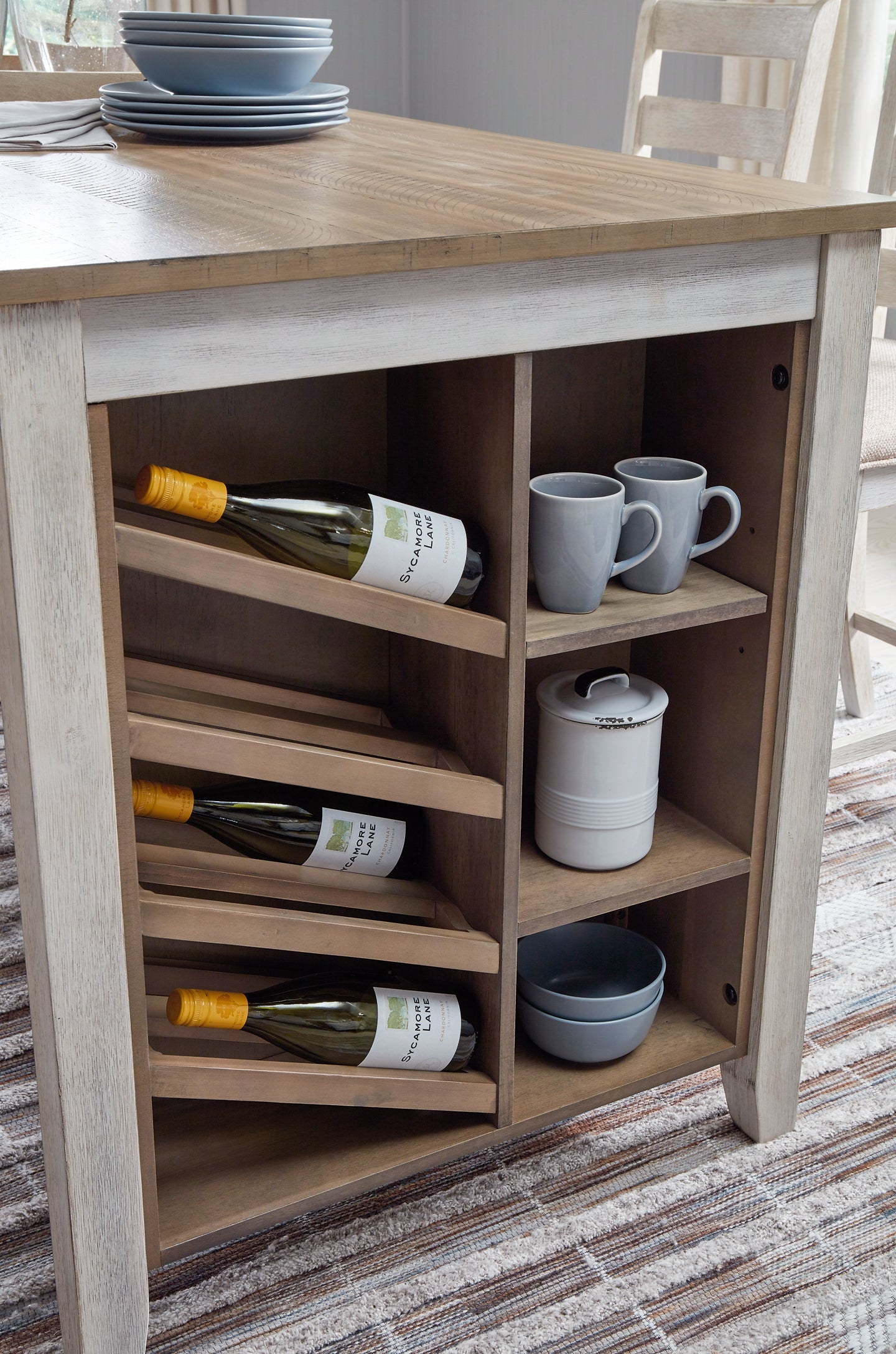 Skempton Counter Height Dining Table and 4 Barstools Signature Design by Ashley®
