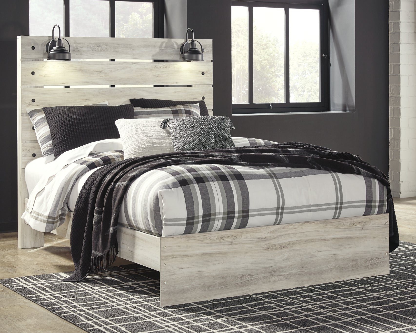 Cambeck Queen Panel Bed with Mirrored Dresser and 2 Nightstands Signature Design by Ashley®