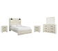 Cambeck Queen Panel Bed with Mirrored Dresser and 2 Nightstands Signature Design by Ashley®