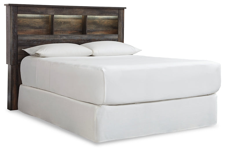 Drystan Queen/Full Bookcase Headboard with Mirrored Dresser and Chest Signature Design by Ashley®