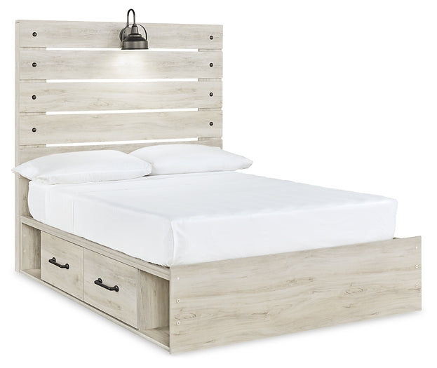 Cambeck Full Panel Bed with 4 Storage Drawers with Mirrored Dresser and Chest Signature Design by Ashley®