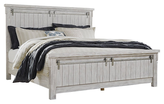 Brashland Queen Panel Bed with Mirrored Dresser Signature Design by Ashley®
