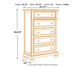 Porter King Sleigh Bed with Mirrored Dresser and Chest Millennium® by Ashley