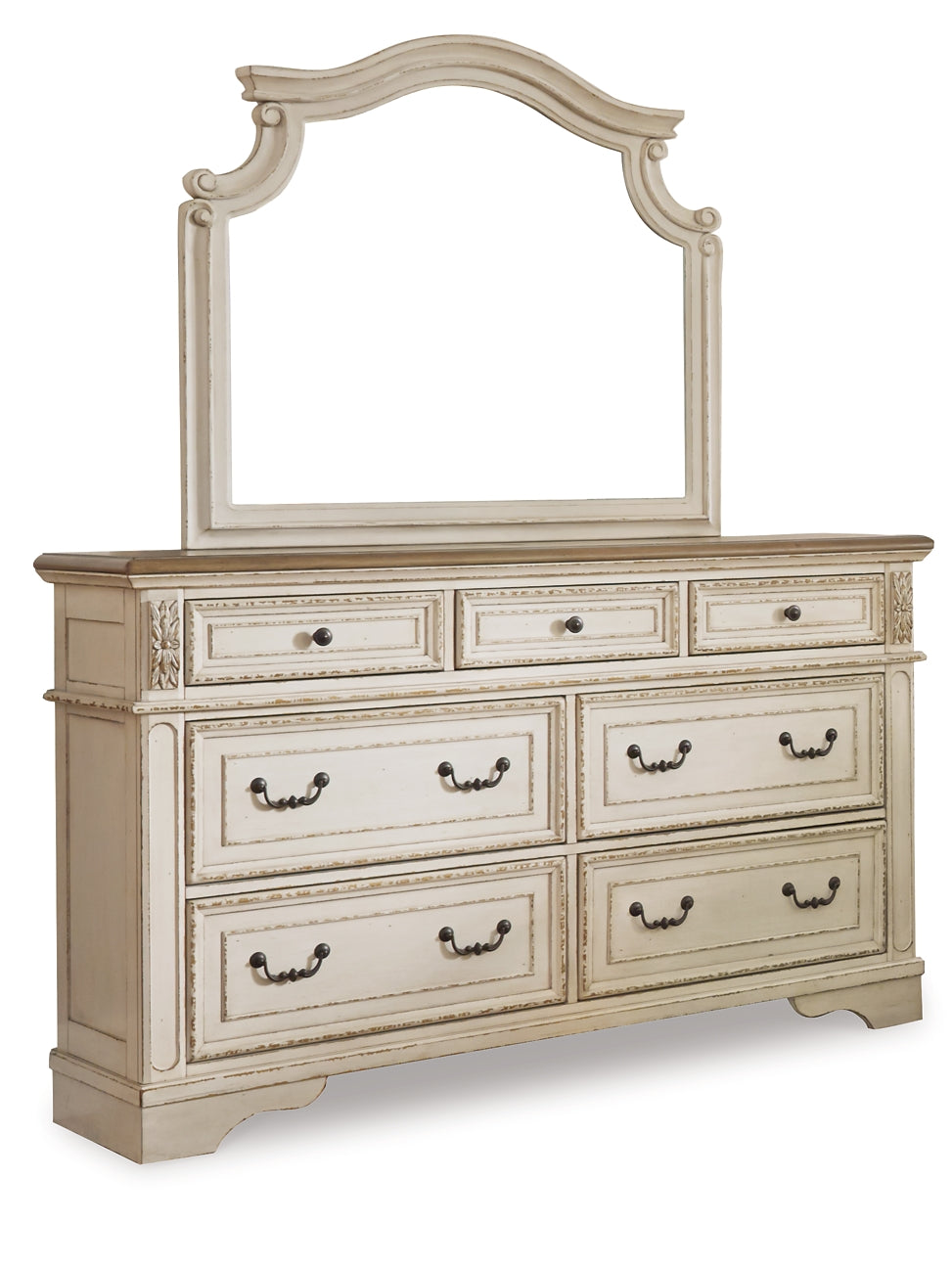 Realyn Queen Sleigh Bed with Mirrored Dresser Signature Design by Ashley®