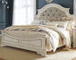 Realyn King Upholstered Panel Bed with Mirrored Dresser and 2 Nightstands Signature Design by Ashley®