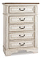 Realyn Full Panel Bed with Mirrored Dresser, Chest and Nightstand Signature Design by Ashley®