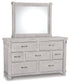 Brashland Queen Panel Bed with Mirrored Dresser Signature Design by Ashley®