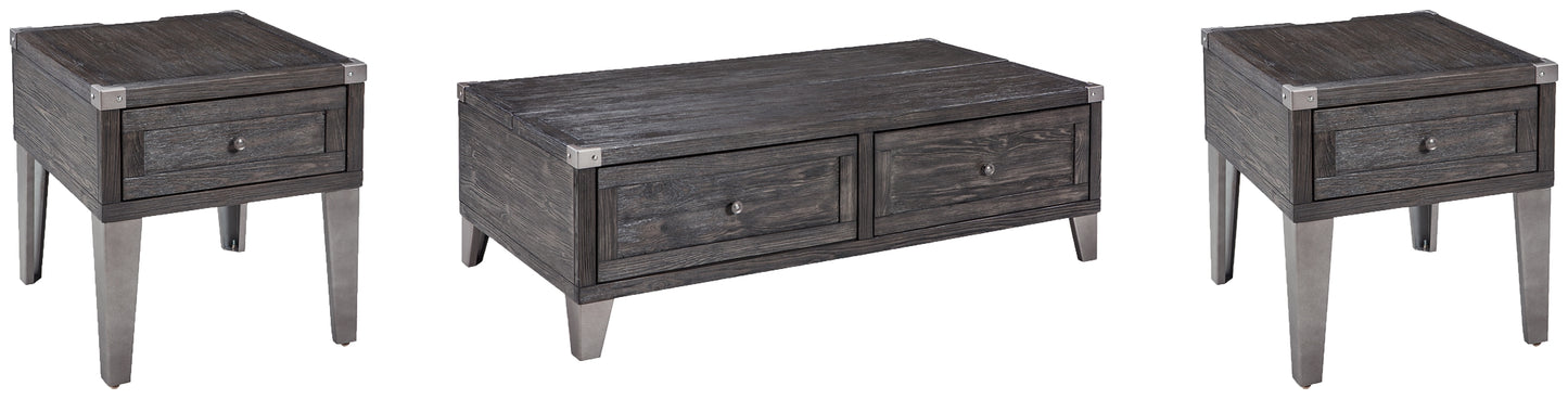 Todoe Coffee Table with 2 End Tables Signature Design by Ashley®