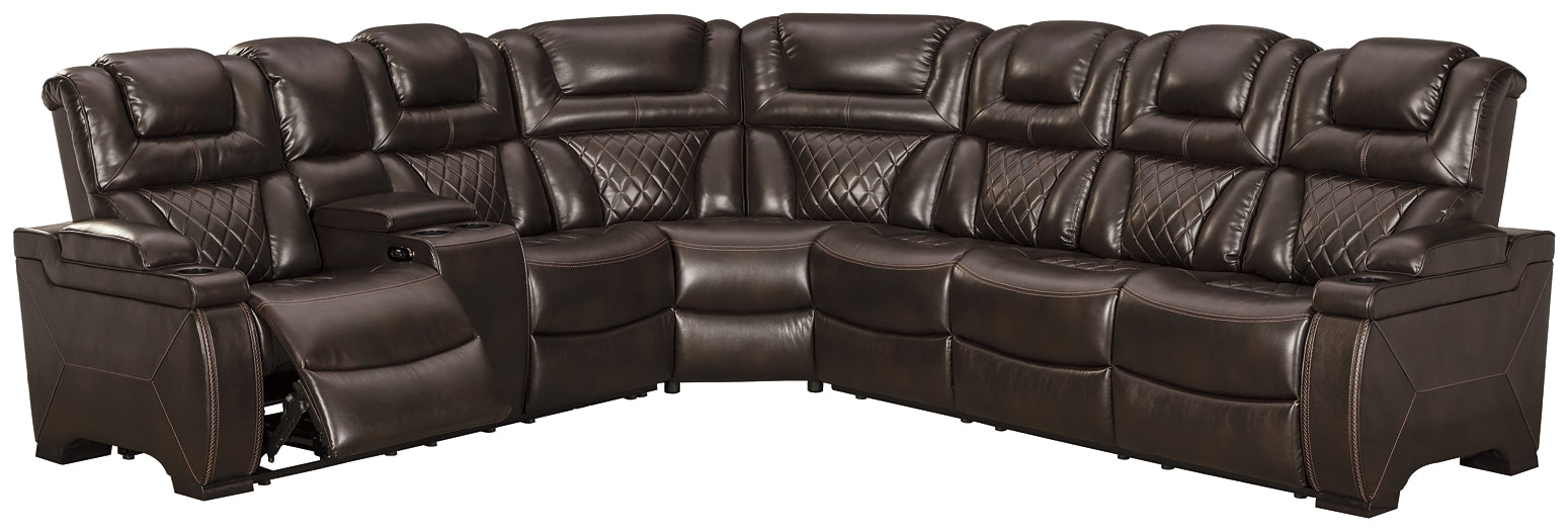Warnerton 3-Piece Sectional with Recliner Signature Design by Ashley®