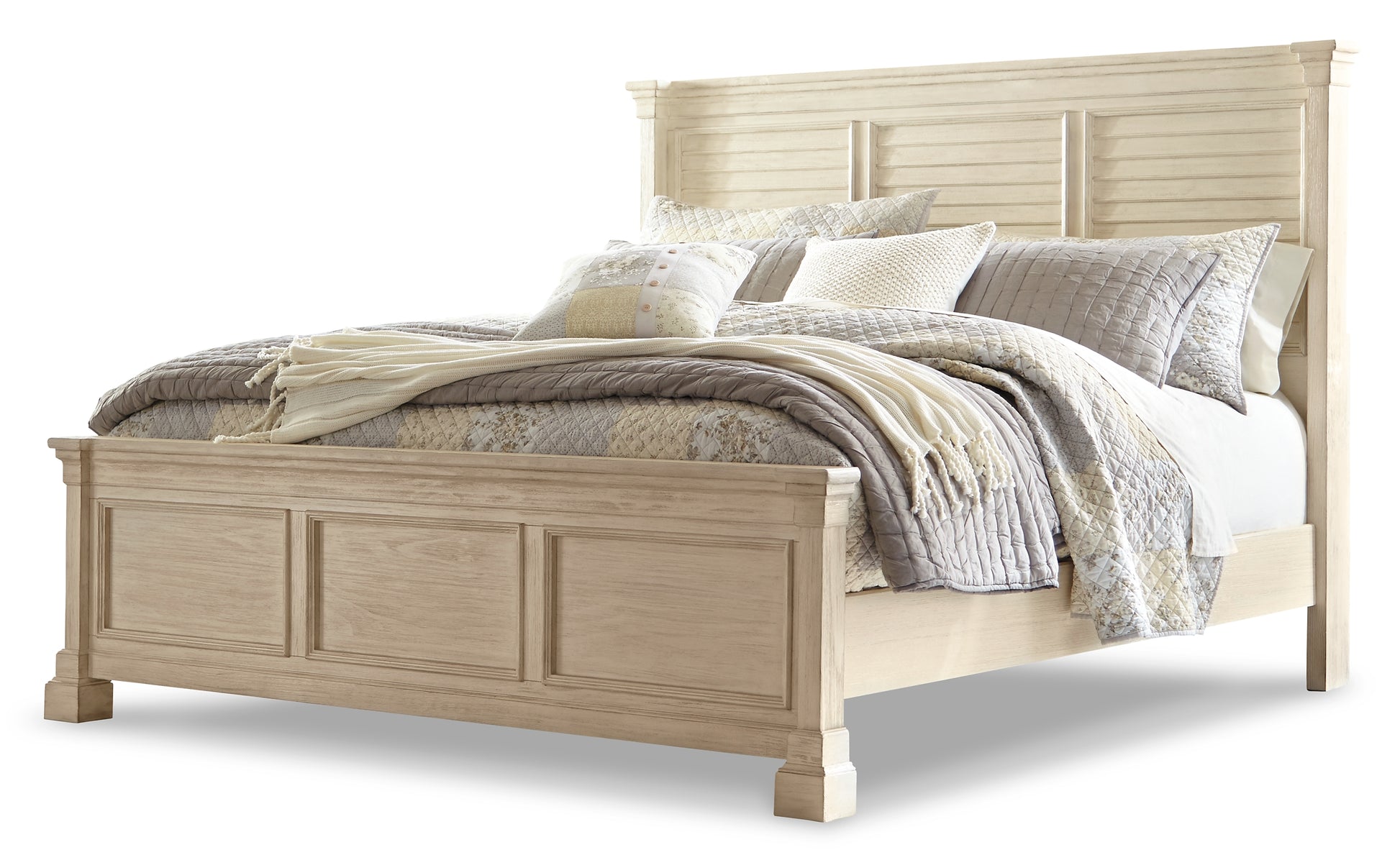 Bolanburg King Panel Bed with Mirrored Dresser, Chest and Nightstand Signature Design by Ashley®