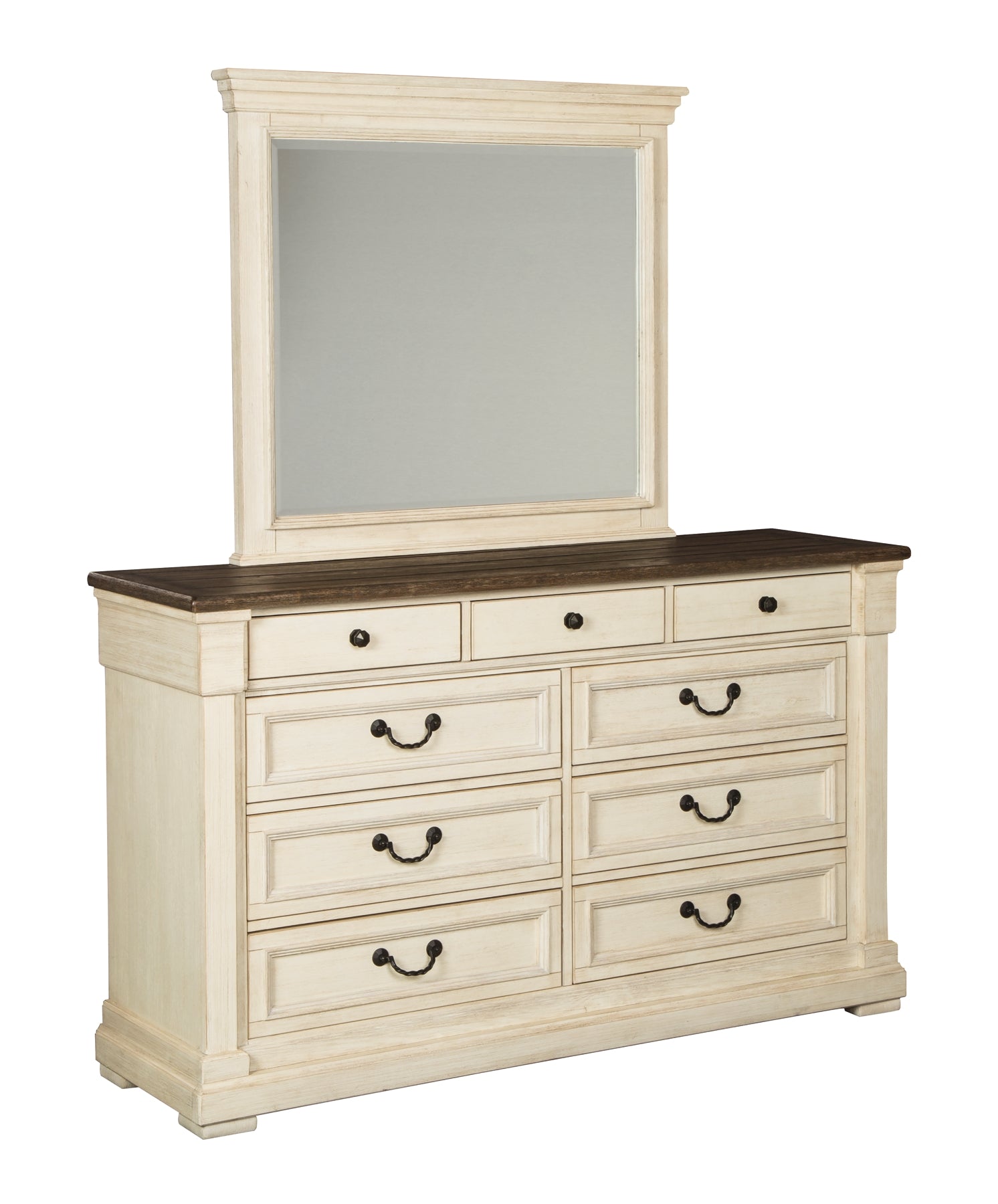 Bolanburg Queen Panel Bed with Mirrored Dresser and 2 Nightstands Signature Design by Ashley®